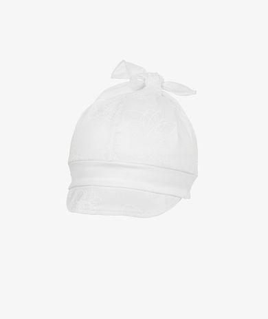 Czapka z daszkiem dziewczęca, biała, Iltom