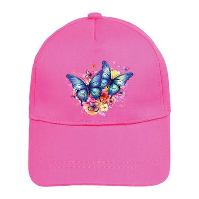 Czapka z daszkiem dziewczęca, ciemnoróżowa, Ambra