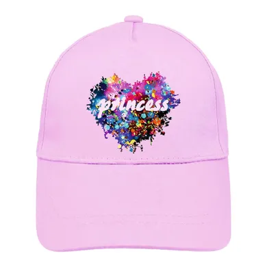 Czapka z daszkiem dziewczęca, jasnofioletowa, Ambra