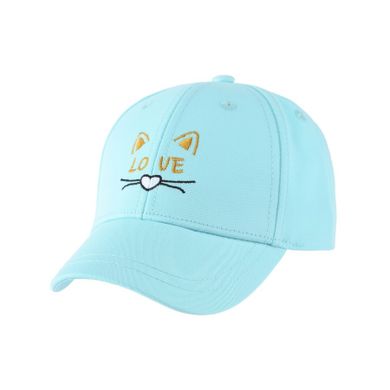 Czapka z daszkiem dziewczęca, niebieska, Be Snazzy