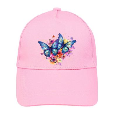 Czapka z daszkiem dziewczęca, różowa, Ambra