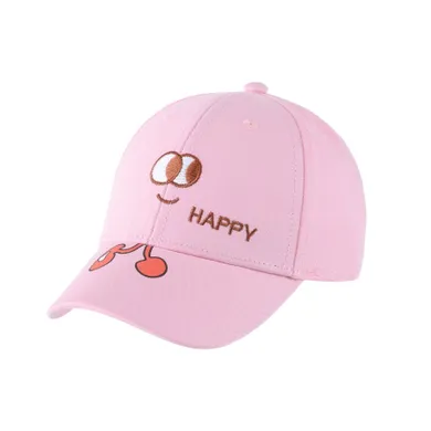 Czapka z daszkiem dziewczęca, różowa, Be Snazzy