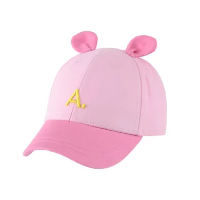 Czapka z daszkiem dziewczęca, różowa, Be Snazzy