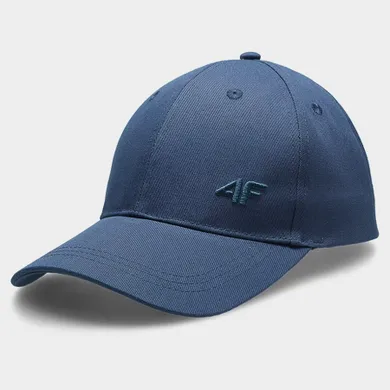 Czapka z daszkiem, unisex, niebieska, 4F