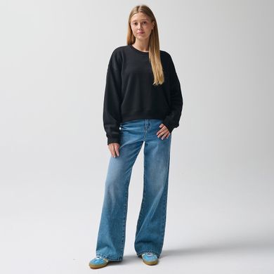 Czarna bluza o kroju cropp boxy NOWEAR