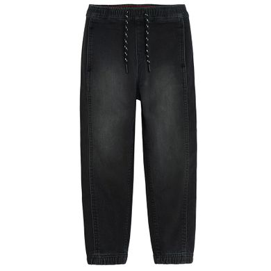 Czarne jeansy pull on z regulacją Cool Club