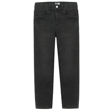 Czarne regulowane spodnie jeansowe o kroju slim Cool Club
