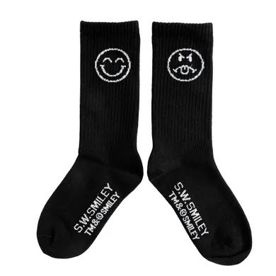 Czarne skarpetki unisex S.W.Smiley NOWEAR