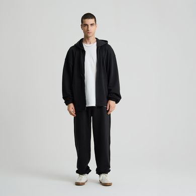 Czarne spodnie dresowe regular NOWEAR