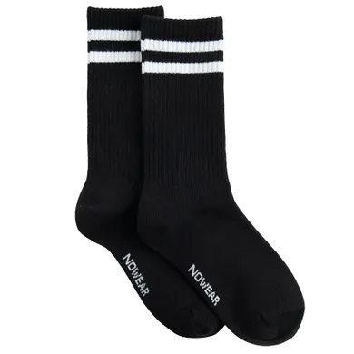 Czarne wysokie skarpetki unisex NOWEAR