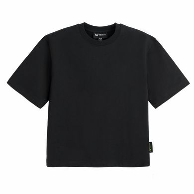 Czarny t-shirt unisex o luźnym kroju NOWEAR