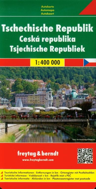 Czechy. Mapa. Skala: 1:400 000