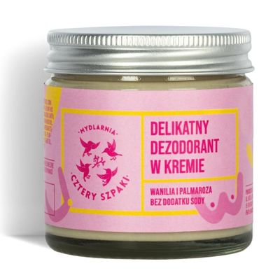 Cztery Szpaki, delikatny dezodorant w kremie bez dodatku sody, Badaj się, 60 ml