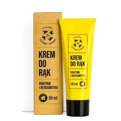 Cztery Szpaki, krem do rąk, Rokitnik i Bergamotka, 50 ml