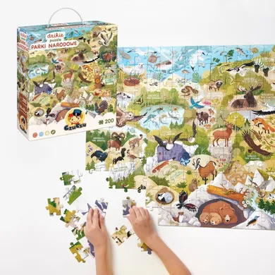 CzuCzu, Dzikie puzzle, Parki Narodowe, 200 elementów, 6+