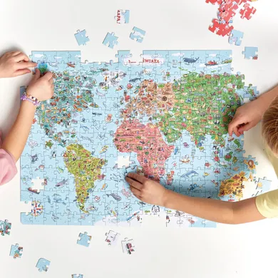 CzuCzu, puzzle odkrywcy, Mapa świata, 300 elementów