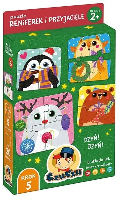 CzuCzu, Reniferek i przyjaciele, puzzle, 2+