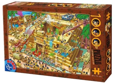 D-Toys, Szaleństwo, budowa Piramidy w Gizie, puzzle, 1000 elementów