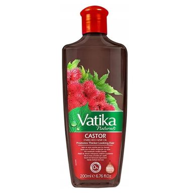 Dabur Vatika, Castor, olejek rycynowy na porost włosów, 200 ml