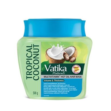 Dabur Vatika, Tropical Coconut, maska do włosów zwiększająca objętość, 500g