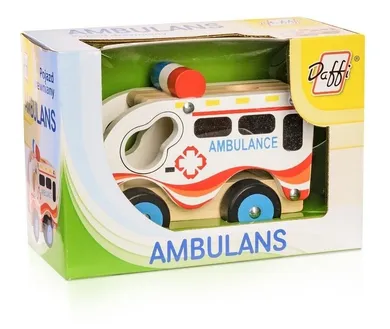 Daffi, ambulans, pojazd drewniany
