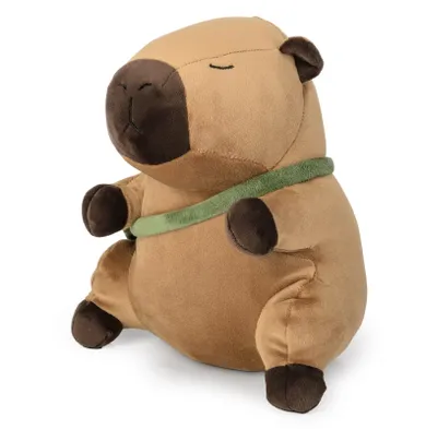 Daffi, Kapibara z zieloną torebką, maskotka 25 cm