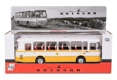 Daffi, Kolekcja Polskiej Motoryzacji, Autosan H9-20, autobus PKS, model pojazdu, 1:43, żółty