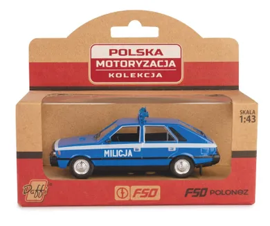 Daffi, Kolekcja Polskiej Motoryzacji, FSO Polonez Milicja, pojazd, model metalowy, 1:43