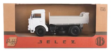 Daffi, Kolekcja Polskiej Motoryzacji, Jelcz 317, wywrotka, pojazd, model metalowy, 1:43, biały