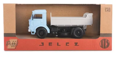 Daffi, Kolekcja Polskiej Motoryzacji, Jelcz 317, wywrotka, pojazd, model metalowy, 1:43, niebieski