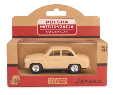 Daffi, Kolekcja Polskiej Motoryzacji, Syrena 104, pojazd, model metalowy, 1:43, beżowy