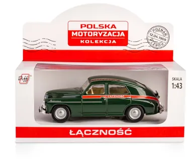 Daffi, Kolekcja Polskiej Motoryzacji, Warszawa M-20 Łączność, pojazd, model metalowy, 1:43