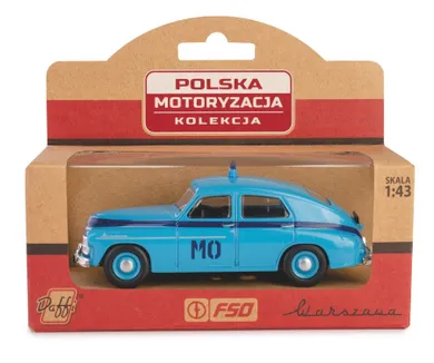 Daffi, Kolekcja Polskiej Motoryzacji, Warszawa M-20 MO, pojazd, model metalowy, 1:43