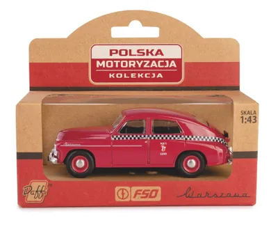 Daffi, Kolekcja Polskiej Motoryzacji, Warszawa M20 Taxi, pojazd, model metalowy, 1:43