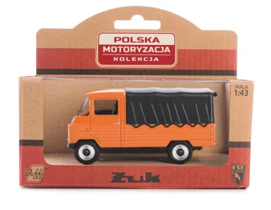 Daffi, Kolekcja Polskiej Motoryzacji, Żuk, pojazd, model metalowy, brązowy, 1:43