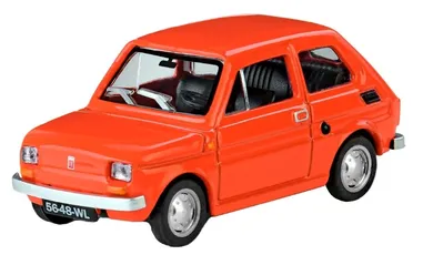 Daffi, Kolekcja PRL, Fiat 126p, pojazd, model metalowy, 1:43, czerwony