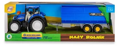 Daffi, Mały Rolnik, New Holland, traktor z przyczepą wywrotką, 1:32