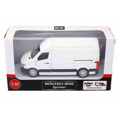 Daffi, Mercedes-Benz Sprinter, pojazd, model metalowy, biały, 1:32