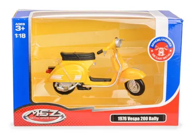 Daffi, MSZ, 1976 Vespa 200 Rally, pojazd, model metalowy, żółty, 1:18