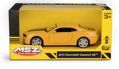 Daffi, MSZ, 2013 Chevrolet Camaro SS, pojazd, model metalowy, żółty, 5"