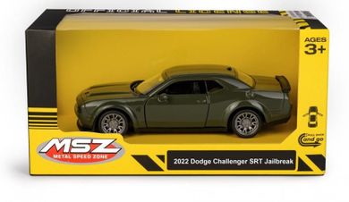 Daffi, MSZ, 2022 Dodge Challenger SRT Jailbreak, pojazd, model metalowy, zielony, 5"