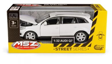Daffi, MSZ, Audi Q7, pojazd, model metalowy, biały, 1:32
