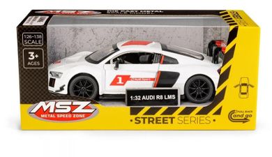 Daffi, MSZ, AUDI R8 LMS, pojazd, model metalowy, biały, 1:32