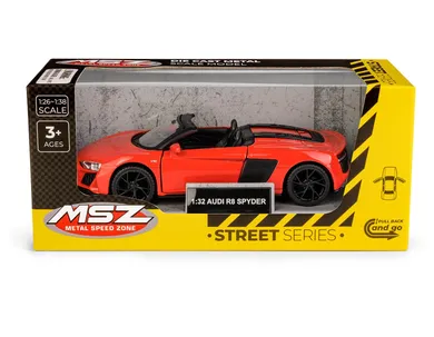 Daffi, MSZ, Audi R8 Spyder, pojazd, model metalowy, czerwony, 1:32