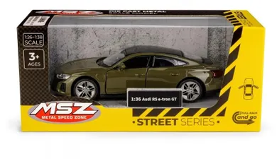 Daffi, MSZ, Audi RS E-Tron GT, pojazd, model metalowy, brązowy, 1:36