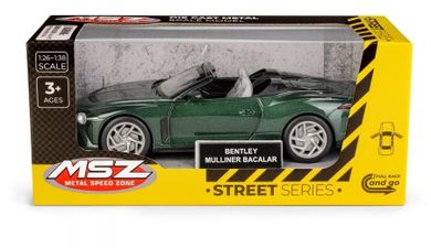 Daffi, MSZ, Bentley Mulliner Bacalar, pojazd, model metalowy, zielony, 1:32