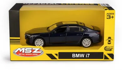 Daffi, MSZ, BMW i7 Black, pojazd, model metalowy, czarny, 5"