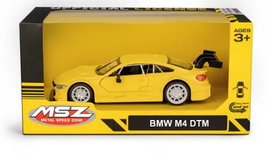 Daffi, MSZ, BMW M4 DTM, pojazd, model metalowy, żółty, 5"