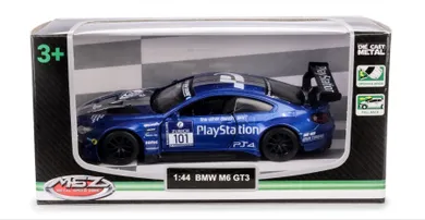 Daffi, MSZ, BMW M6 GT3, pojazd, model metalowy, niebieski, 1:44