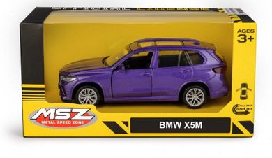 Daffi, MSZ, BMW X5M, pojazd, model metalowy, fioletowy, 5"